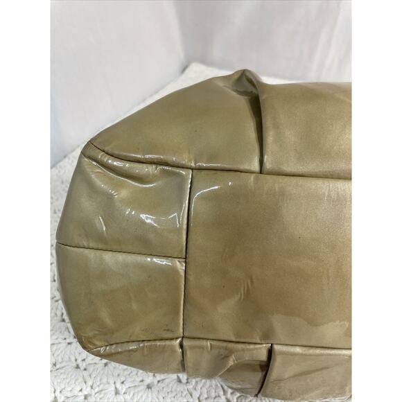 Coach Madison Maggie GOLD Patent Leather Shoulder HOBO Bag K1169-18760 - Picture 5 of 16